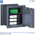 Cassaforte a parete Wega 40-380 (50L) - Grado I, test antieffrazione