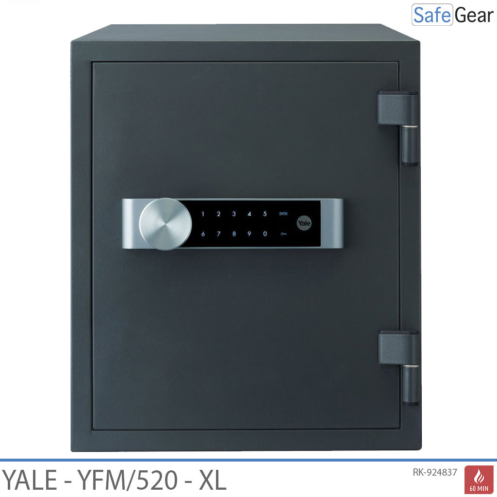 Yale YFM520 Ignifuga (37L) XL - Cassaforte - Resistenza al Fuoco 60 min